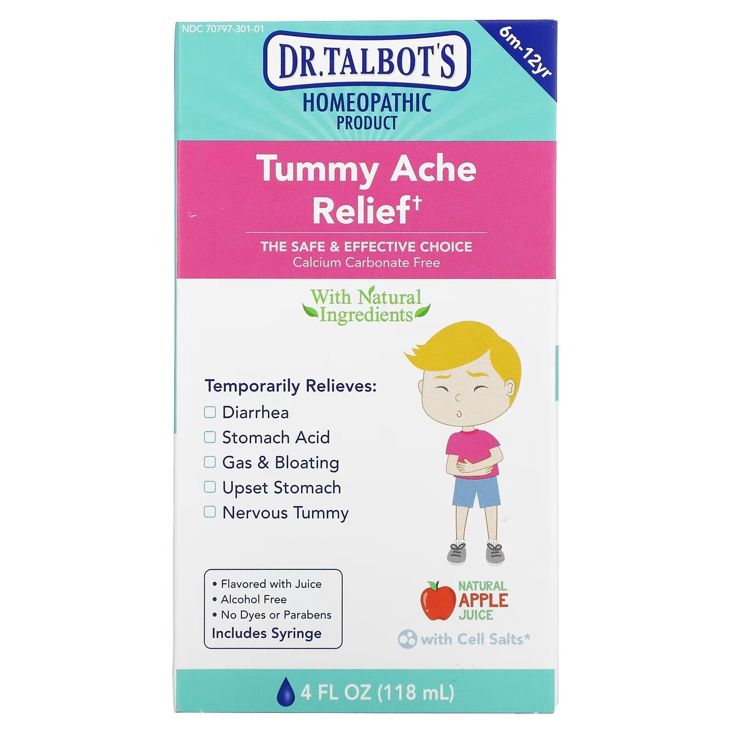 Средство для Облегчения Боли в Животе для Детей Dr. Talbot's со вкусом натурального яблочного сока, 118 мл
Средство для Облегчения Боли в Животе для Детей Dr. Talbot's со вкусом натурального яблочного сока, 118 мл