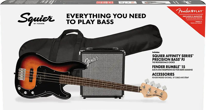 Squier Affinity Series Precision Bass PJ Pack 3-Color Sunburst с накладкой на гриф Laurel 0372980000
Squier Affinity Series Precision Bass PJ Pack 3-Color Sunburst с накладкой на гриф Laurel 0372980000