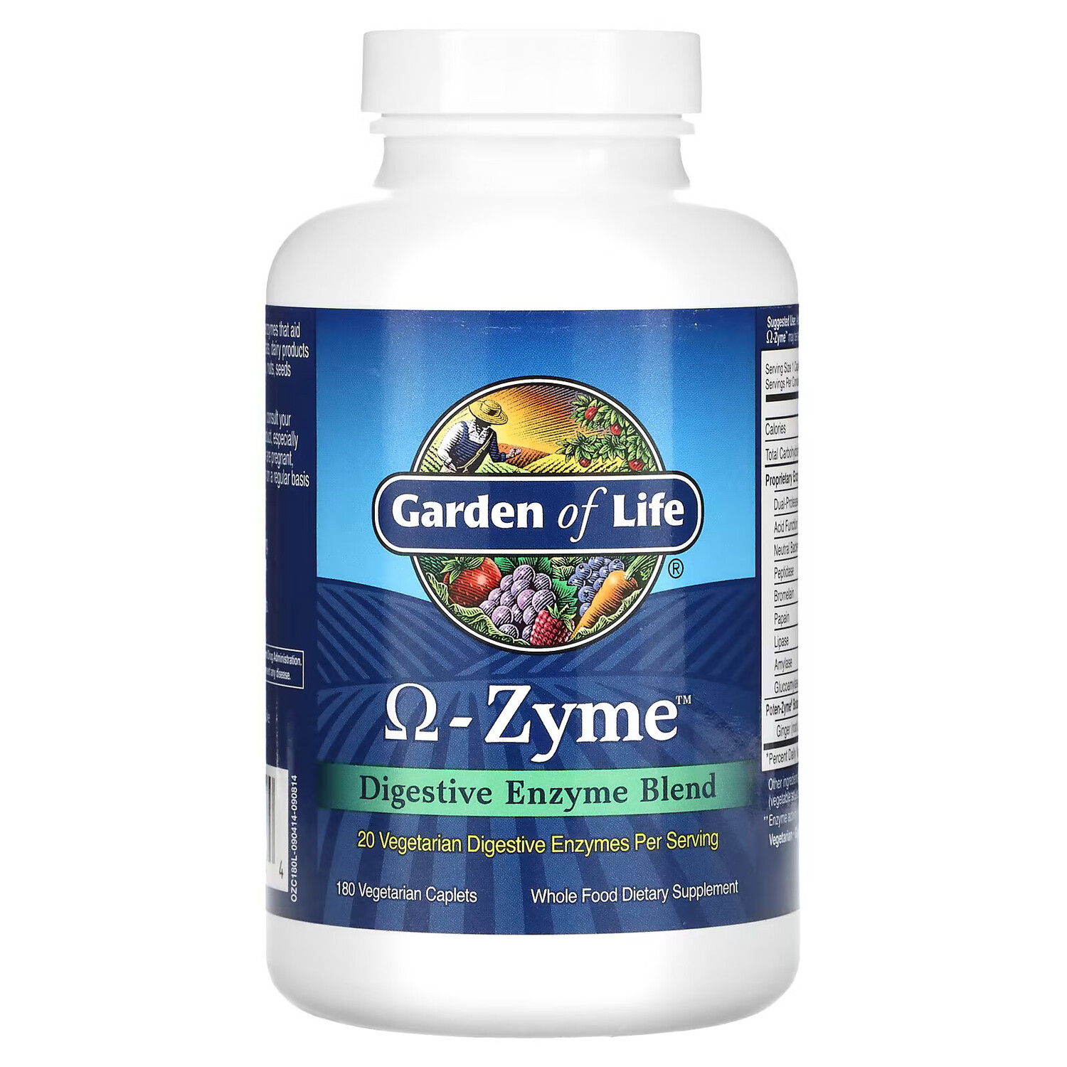 Garden of Life, Omega-Zyme, смесь пищеварительных ферментов, 180 вегетарианских капсул
Garden of Life, Omega-Zyme, смесь пищеварительных ферментов, 180 вегетарианских капсул