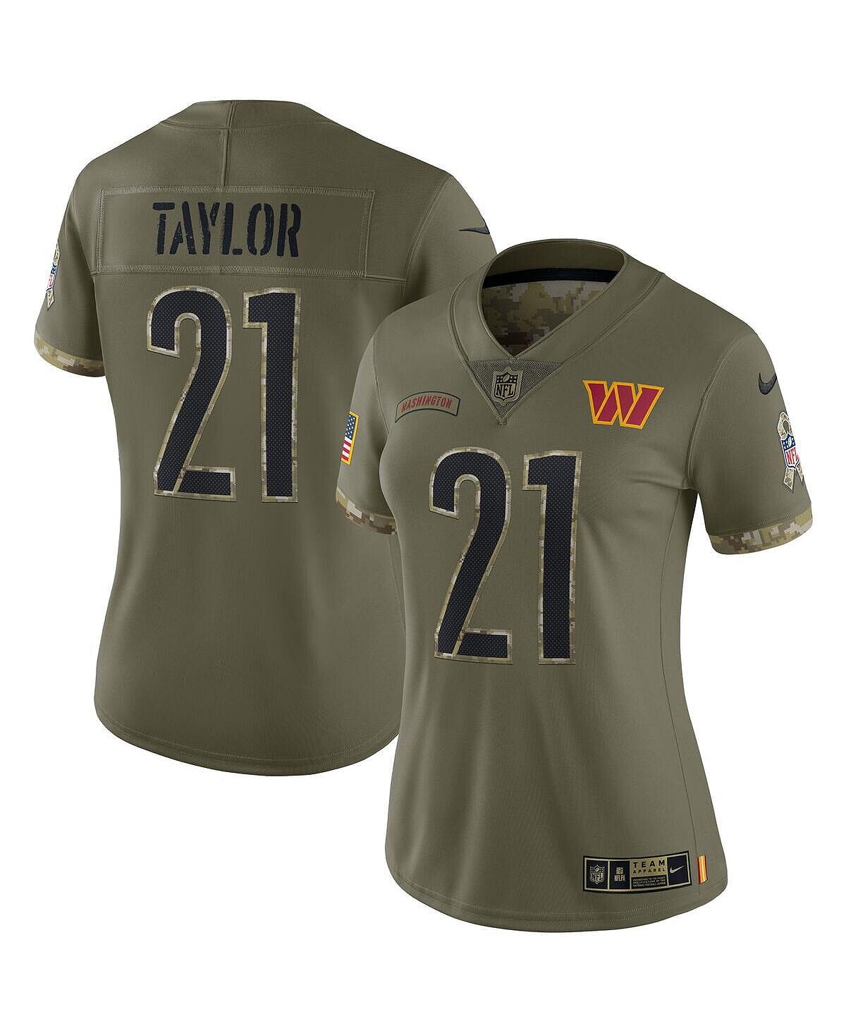 Женская майка Sean Taylor Olive Washington Commanders 2022 Salute To Service Retired Player Limited Nike
Женская майка Sean Taylor Olive Washington Commanders 2022 Salute To Service Retired Player Limited Nike
