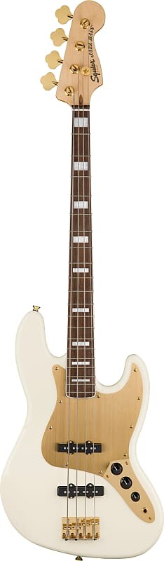Squier 0379440505 40th Anniversary Jazz Bass, золотое издание, лавровый гриф, золотая анодированная накладка, олимпийский белый
Squier 0379440505 40th Anniversary Jazz Bass, золотое издание, лавровый гриф, золотая анодированная накладка, олимпийский белый