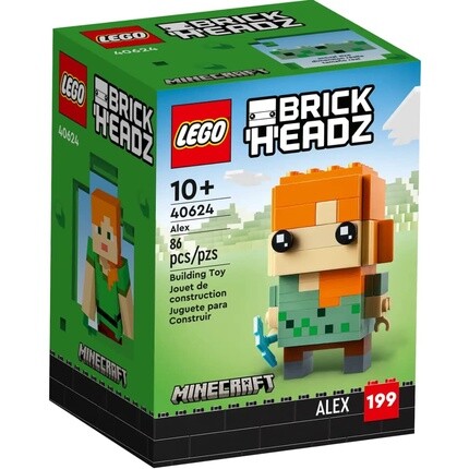 Фигурка-конструктор Lego 40624 BrickHeadz Minecraft Алекс с алмазной киркой, 86 деталей
Фигурка-конструктор Lego 40624 BrickHeadz Minecraft Алекс с алмазной киркой, 86 деталей