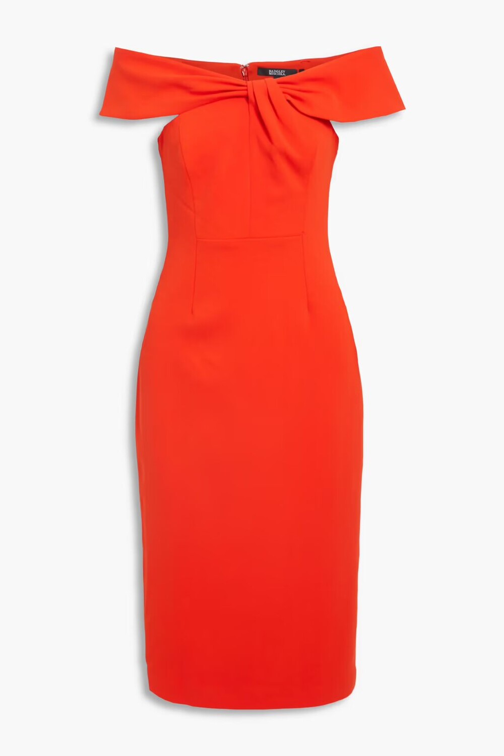 Плиссированное платье из крепа с открытыми плечами Badgley Mischka, цвет Tomato red
Плиссированное платье из крепа с открытыми плечами Badgley Mischka, цвет Tomato red