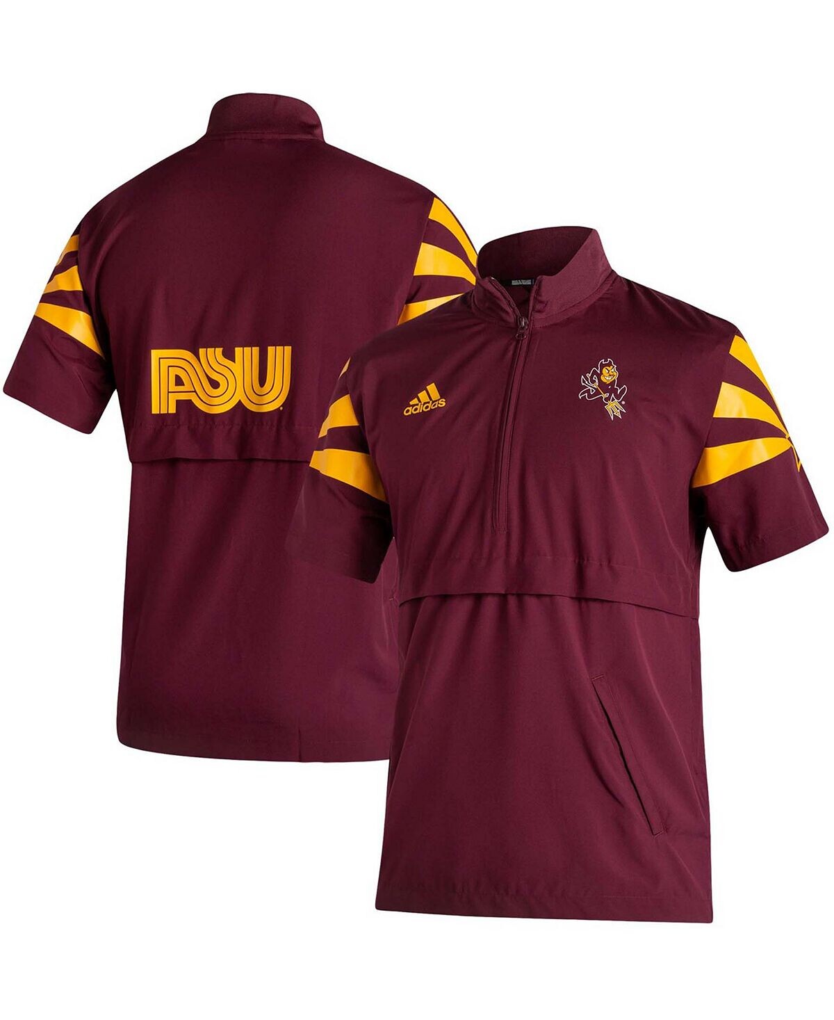 Мужская темно-бордовая куртка arizona state sun devils football strategy с короткими рукавами и молнией до половины adidas
Мужская темно-бордовая куртка arizona state sun devils football strategy с короткими рукавами и молнией до половины adidas