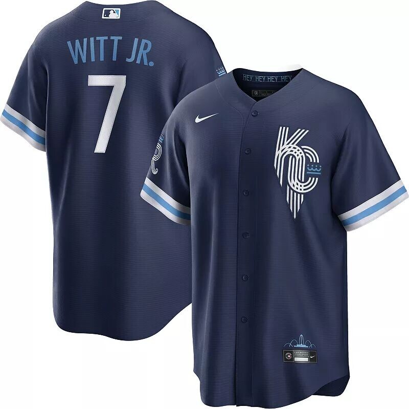 Мужская футболка Nike Kansas City Royals Bobby Witt Jr. #7 2023 City Connect Cool Base
Мужская футболка Nike Kansas City Royals Bobby Witt Jr. #7 2023 City Connect Cool Base