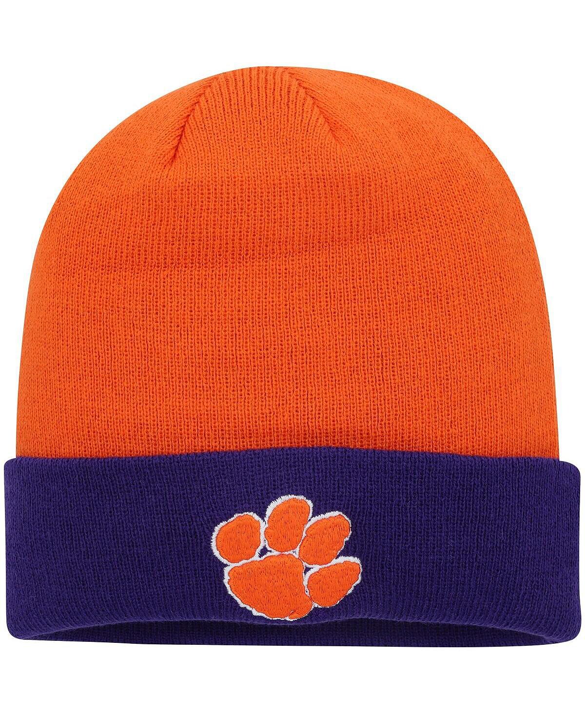 Мужская оранжево-фиолетовая вязаная шапка Clemson Tigers Core 2-цветная с манжетами Top of the World
Мужская оранжево-фиолетовая вязаная шапка Clemson Tigers Core 2-цветная с манжетами Top of the World