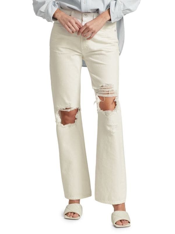 Джинсы libby с высокой посадкой и эффектом потертости Citizens of Humanity Off white
Джинсы libby с высокой посадкой и эффектом потертости Citizens of Humanity Off white