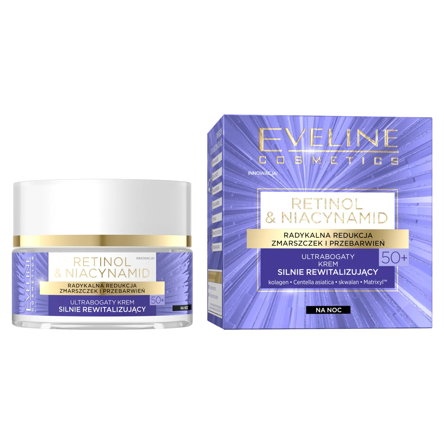 Eveline Cosmetics Retinol&Niacynamid восстанавливающий крем для лица 50+ на ночь, 50 мл
Eveline Cosmetics Retinol&Niacynamid восстанавливающий крем для лица 50+ на ночь, 50 мл