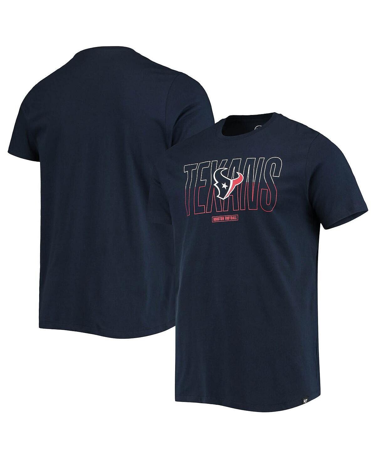 Мужская футболка '47 navy houston texans split squad super rival '47 Brand, синий
Мужская футболка '47 navy houston texans split squad super rival '47 Brand, синий
