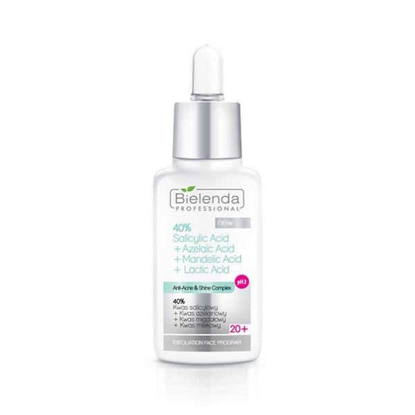 Bielenda Professional Anti-Acne 40% салициловая кислота + азелаиновая кислота + миндальная кислота + молочная кислота рН 2 20+ 30г
Bielenda Professional Anti-Acne 40% салициловая кислота + азелаиновая кислота + миндальная кислота + молочная кислота рН 2 20+ 30г