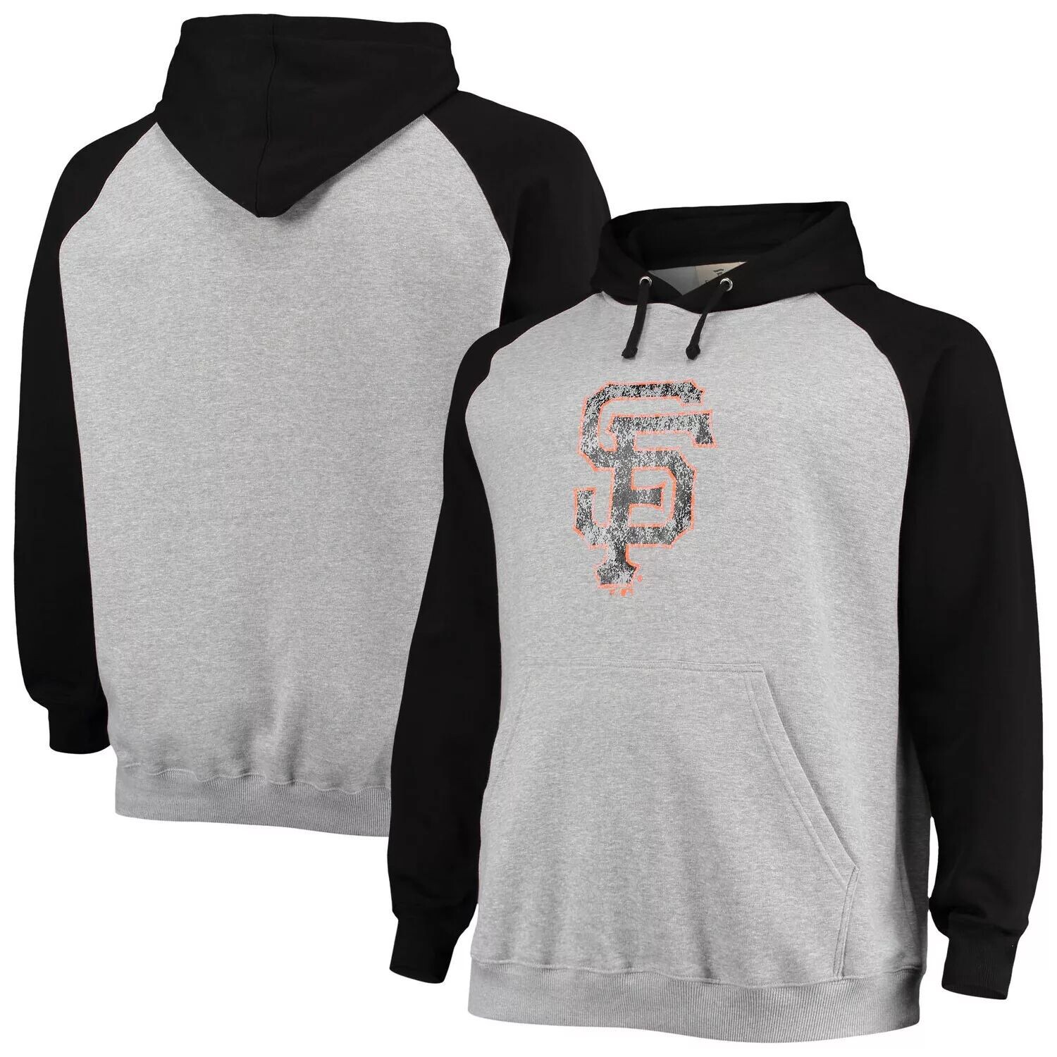 Мужской фирменный серый/черный пуловер с капюшоном San Francisco Giants Big & Tall реглан Fanatics
Мужской фирменный серый/черный пуловер с капюшоном San Francisco Giants Big & Tall реглан Fanatics