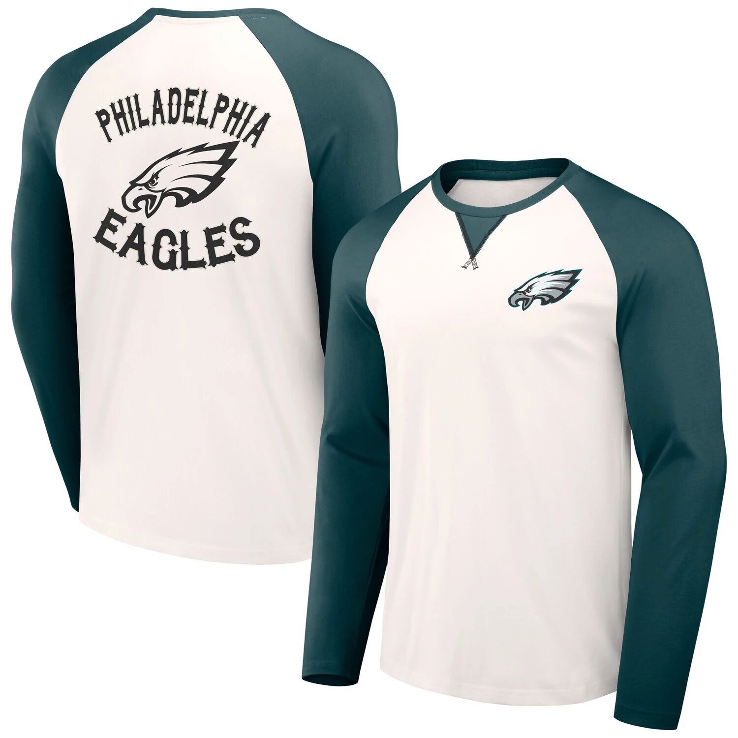 Мужская футболка реглан с длинными рукавами из коллекции NFL x Darius Rucker от Fanatics Cream/Midnight Green Philadelphia Eagles
Мужская футболка реглан с длинными рукавами из коллекции NFL x Darius Rucker от Fanatics Cream/Midnight Green Philadelphia Eagles