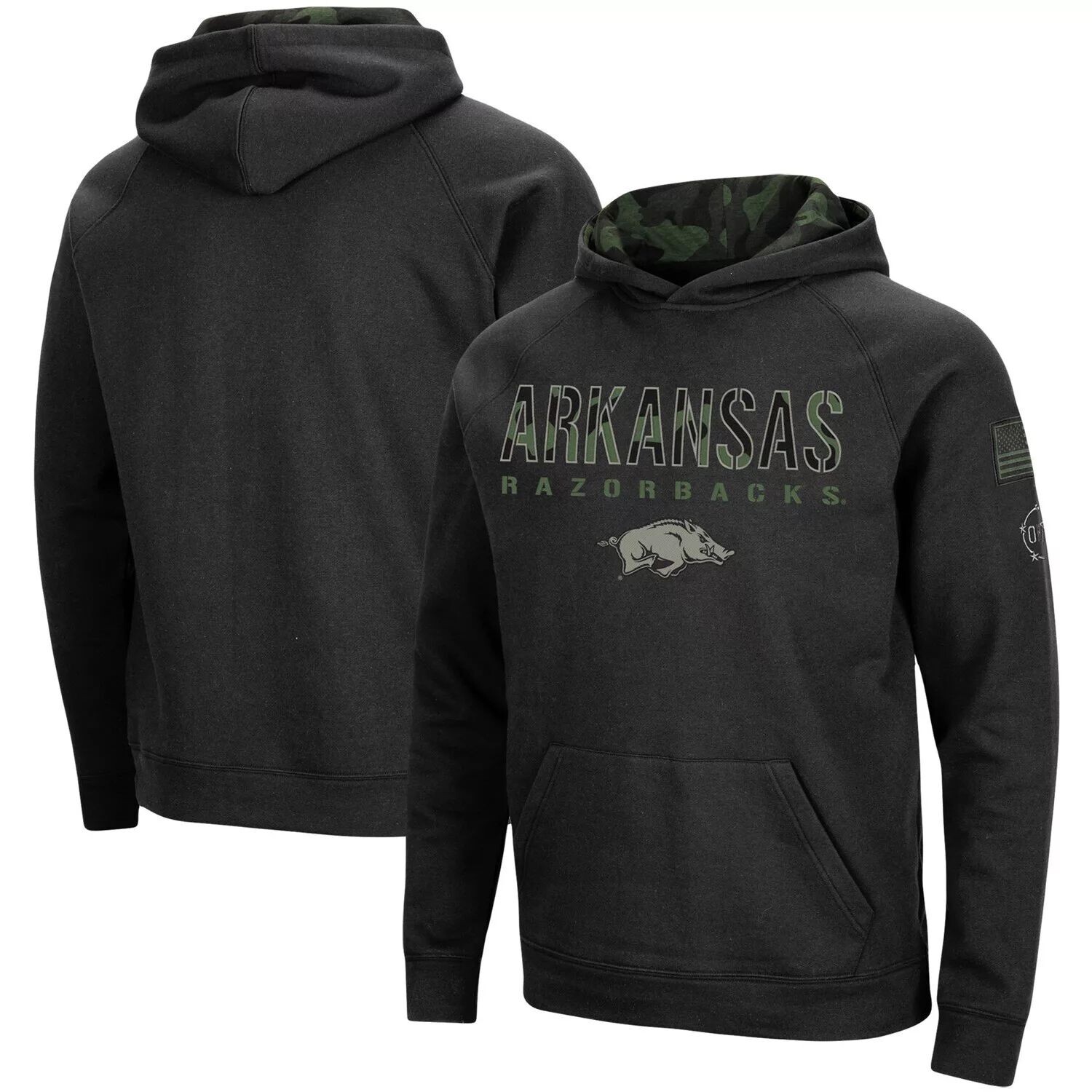 Мужской черный пуловер с капюшоном Arkansas Razorbacks Big & Tall OHT Military Appreciation реглан Colosseum
Мужской черный пуловер с капюшоном Arkansas Razorbacks Big & Tall OHT Military Appreciation реглан Colosseum