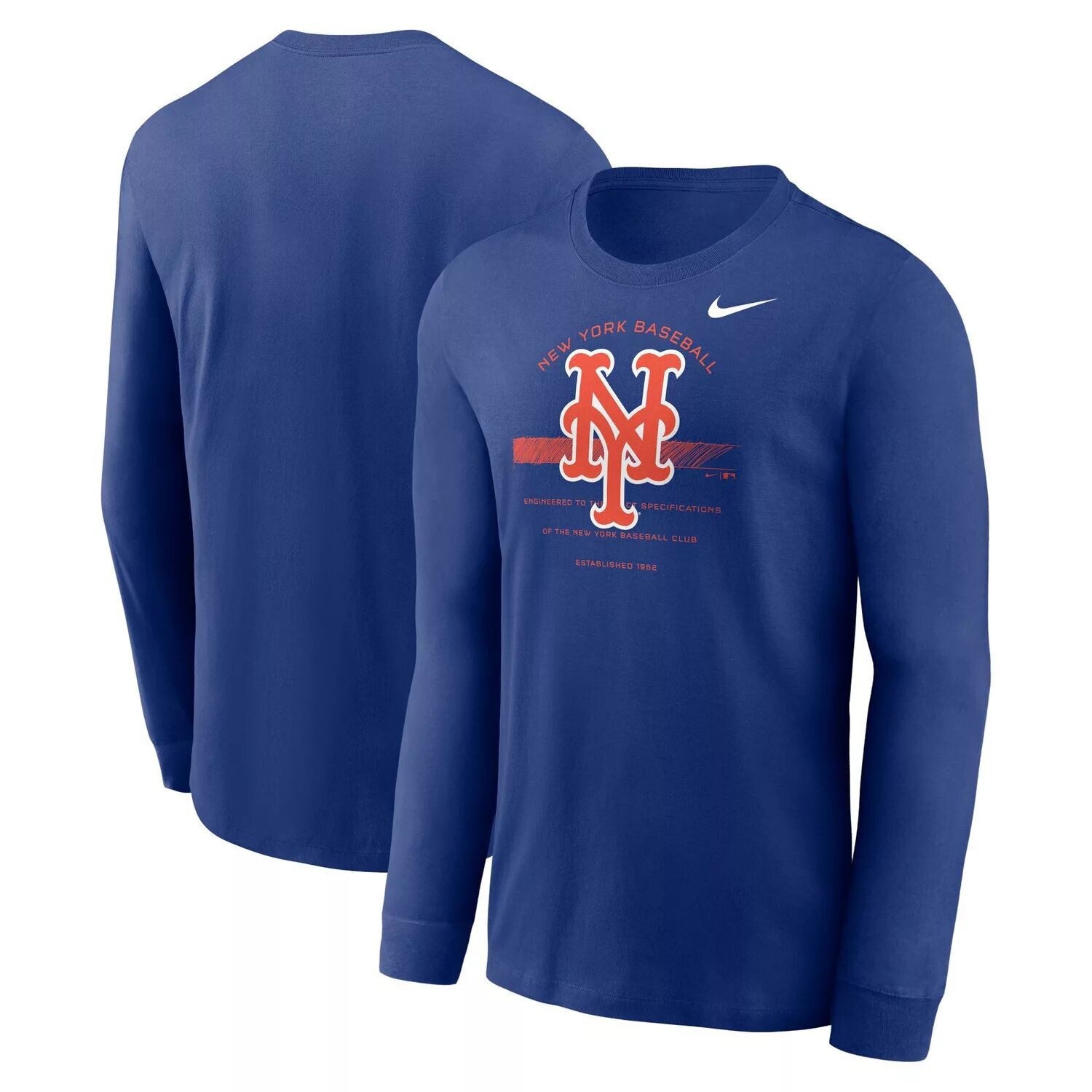Мужская футболка с длинным рукавом Royal New York Mets Over Arch Performance Nike
Мужская футболка с длинным рукавом Royal New York Mets Over Arch Performance Nike