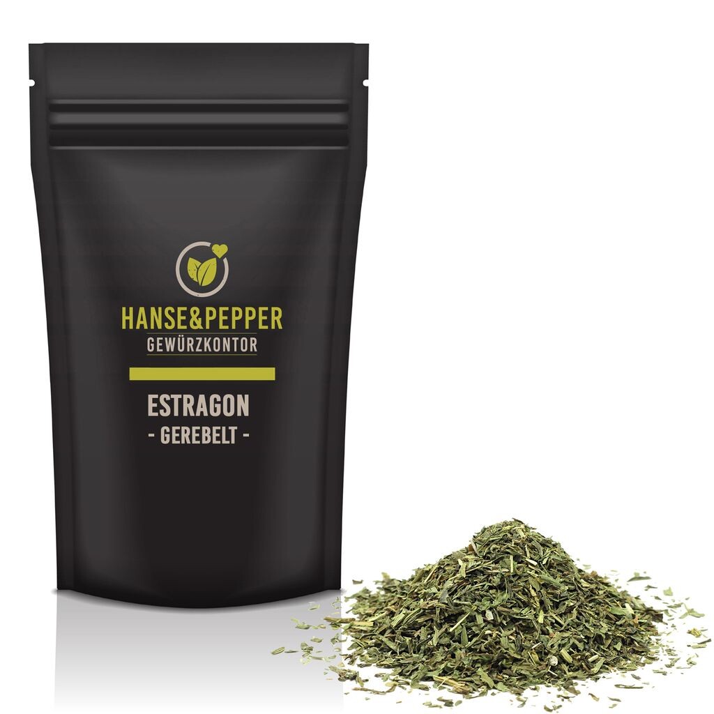 250 г сушеных натертых трав эстрагона высшего качества - серия Gourmet Hanse&Pepper Gewürzkontor
250 г сушеных натертых трав эстрагона высшего качества - серия Gourmet Hanse&Pepper Gewürzkontor