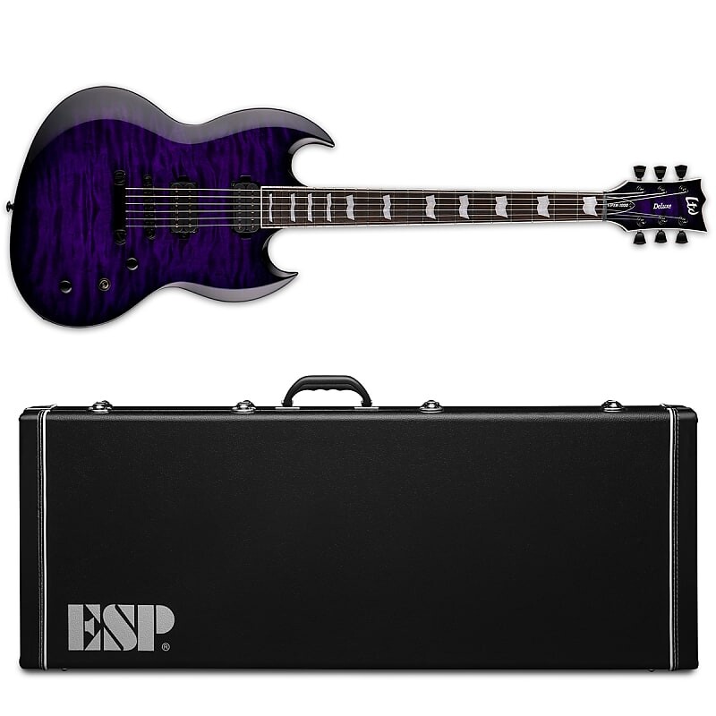 Электрогитара ESP LTD Viper-1000 QM See Thru Purple Sunburst Electric Guitar + Hard Case Viper 1000
Электрогитара ESP LTD Viper-1000 QM See Thru Purple Sunburst Electric Guitar + Hard Case Viper 1000