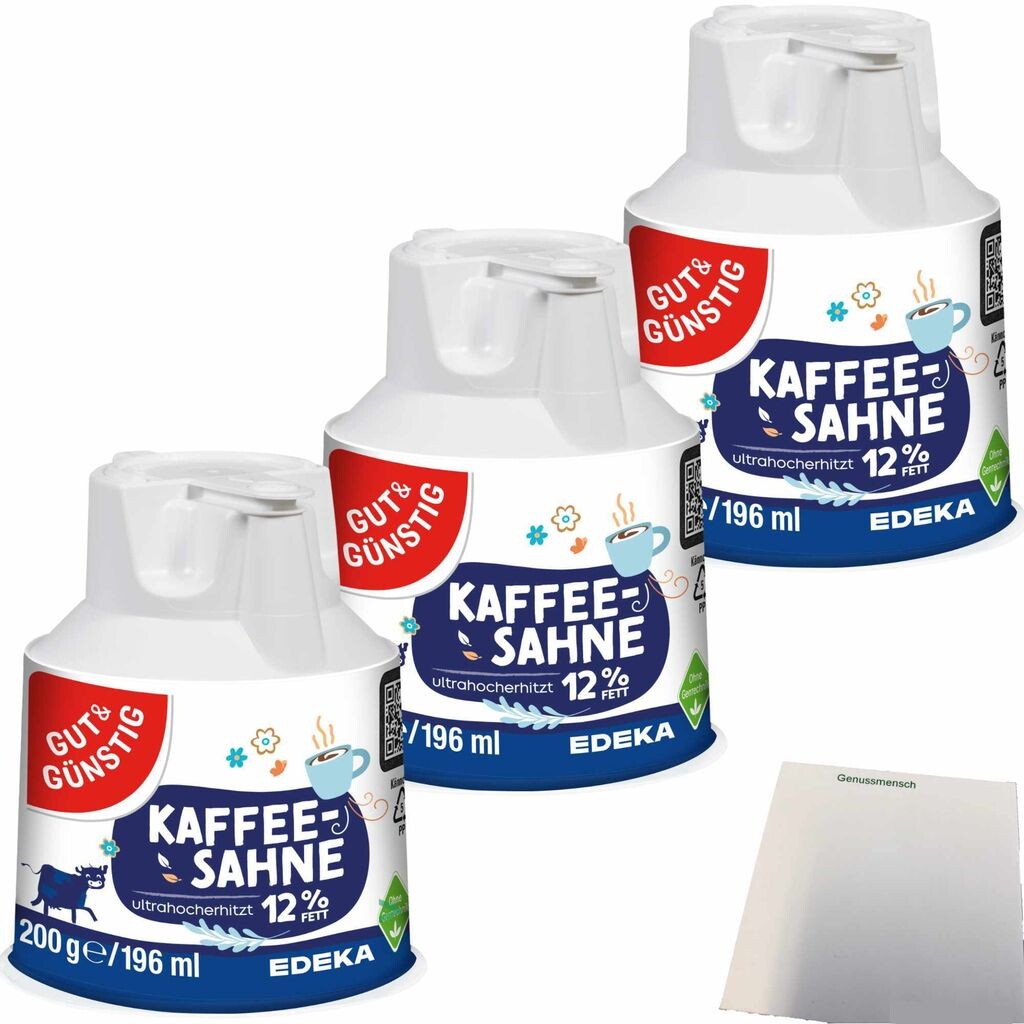 Сливки для кофе Gut& Coffee Cream, 12% жирности, закрывающаяся упаковка, 3 шт. (3x200 г) + блок Usy
Сливки для кофе Gut& Coffee Cream, 12% жирности, закрывающаяся упаковка, 3 шт. (3x200 г) + блок Usy