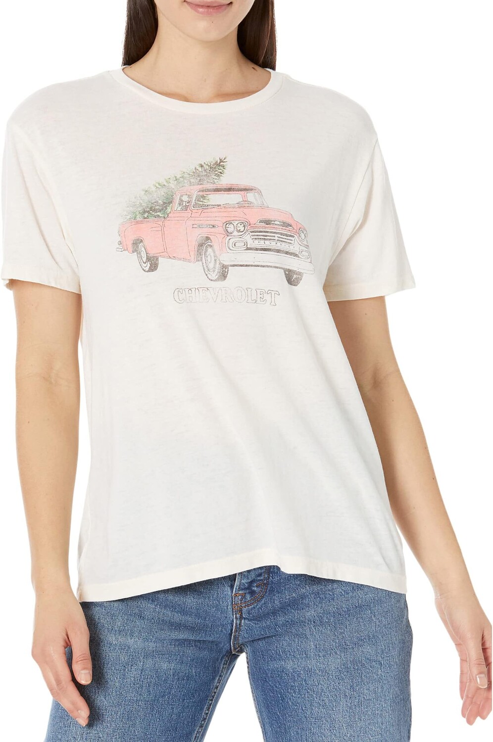 Футболка бойфренда Chevy Truck с рождественской елкой Lucky Brand, цвет Snow White
Футболка бойфренда Chevy Truck с рождественской елкой Lucky Brand, цвет Snow White
