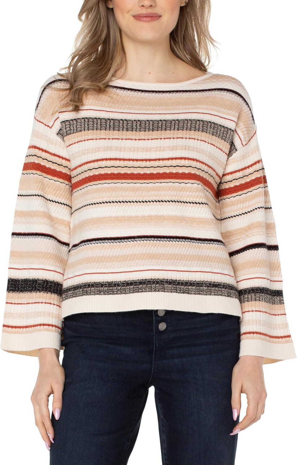 Свитер в фактурную полоску с вырезом «лодочкой» Liverpool Los Angeles, цвет Rust Cream Multicolor Stripe
Свитер в фактурную полоску с вырезом «лодочкой» Liverpool Los Angeles, цвет Rust Cream Multicolor Stripe