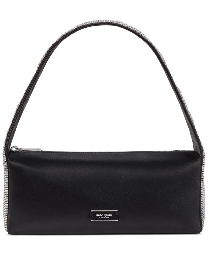 Маленькая сумка на плечо из атласа и кристаллов Afterparty, украшенная кристаллами kate spade new york, черный
Маленькая сумка на плечо из атласа и кристаллов Afterparty, украшенная кристаллами kate spade new york, черный