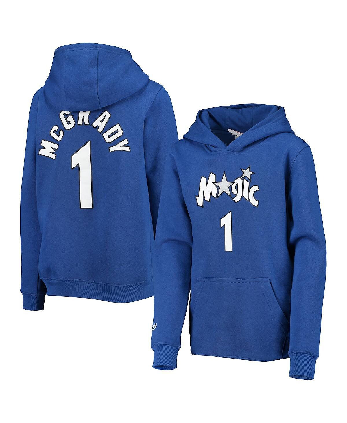 Пуловер с капюшоном Tracy Mcgrady Blue Orlando Magic Hardwood Classics для мальчиков и девочек с именем и номером Mitchell & Ness
Пуловер с капюшоном Tracy Mcgrady Blue Orlando Magic Hardwood Classics для мальчиков и девочек с именем и номером Mitchell & Ness