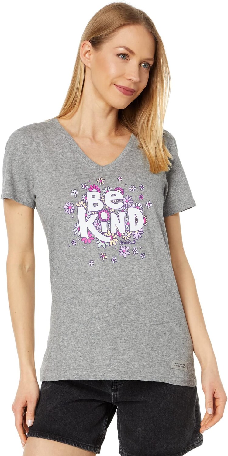 Be Kind Flower Lines с коротким рукавом Crusher-Lite Vee Life is Good, цвет Heather Gray
Be Kind Flower Lines с коротким рукавом Crusher-Lite Vee Life is Good, цвет Heather Gray