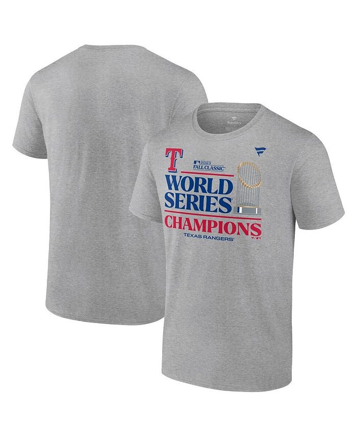 Мужская футболка с логотипом Heather Grey Texas Rangers World Series Champions 2023 в раздевалке Fanatics, цвет Heather Gray
Мужская футболка с логотипом Heather Grey Texas Rangers World Series Champions 2023 в раздевалке Fanatics, цвет Heather Gray