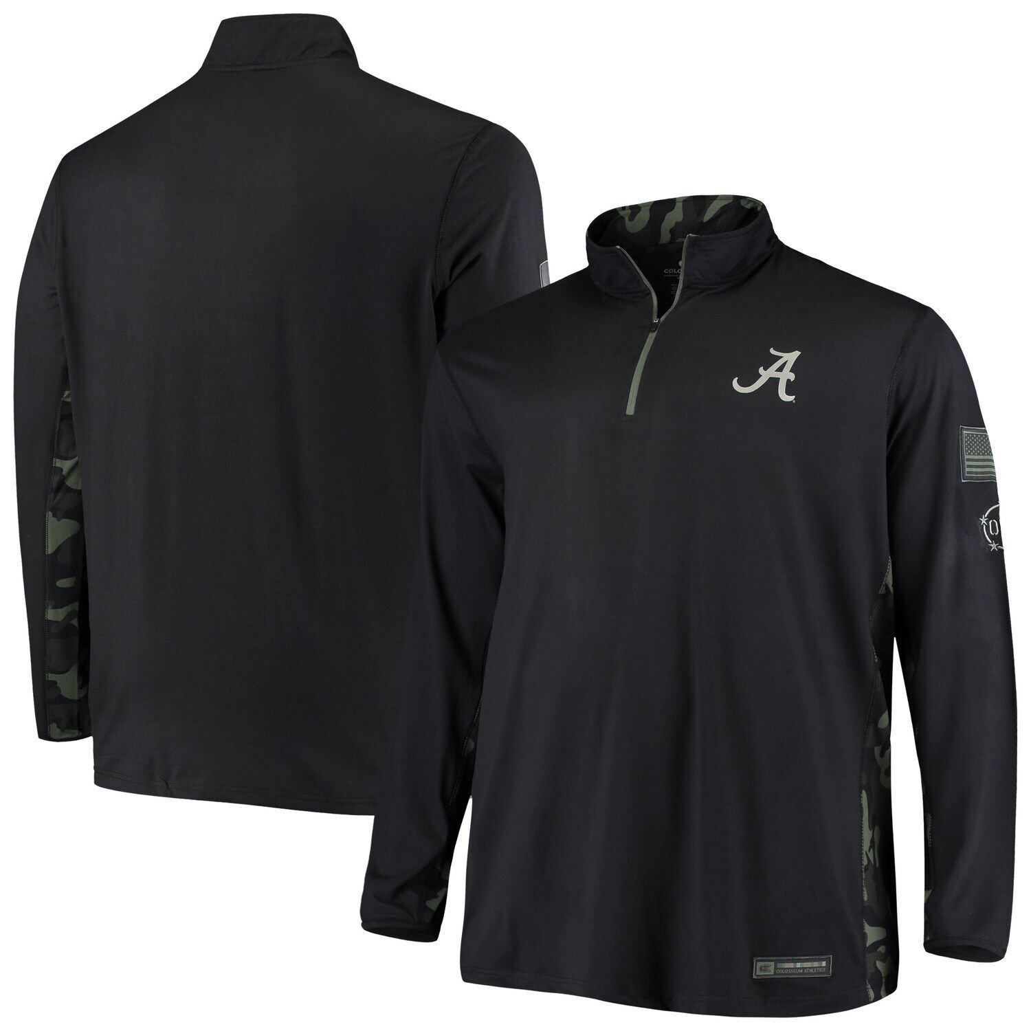Мужская черная куртка Alabama Crimson Tide OHT Military Appreciation, большая и высокая куртка с молнией на четверть Colosseum, Черный
Мужская черная куртка Alabama Crimson Tide OHT Military Appreciation, большая и высокая куртка с молнией на четверть Colosseum, Черный