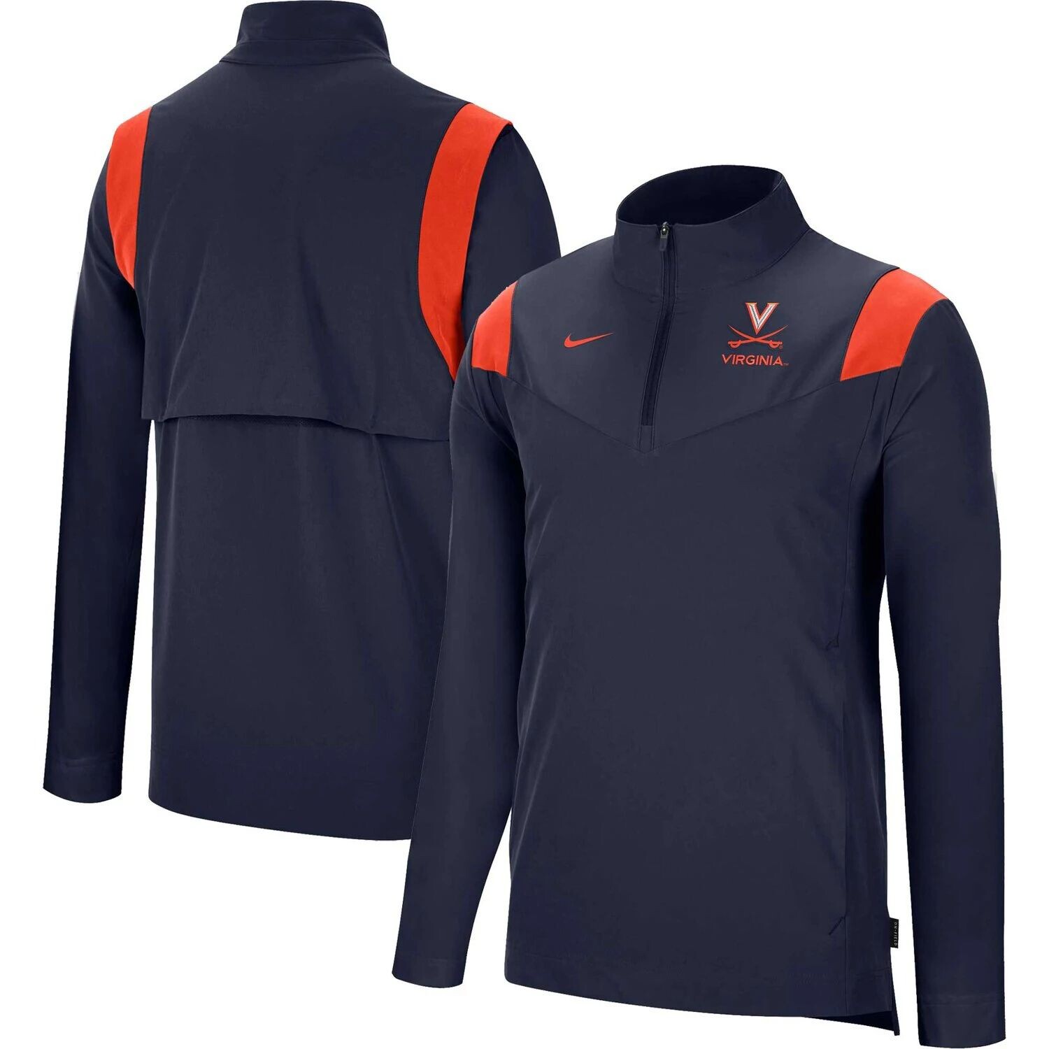 Мужская темно-синяя футболка с молнией без четверти Virginia Cavaliers Coach Nike, Синий
Мужская темно-синяя футболка с молнией без четверти Virginia Cavaliers Coach Nike, Синий