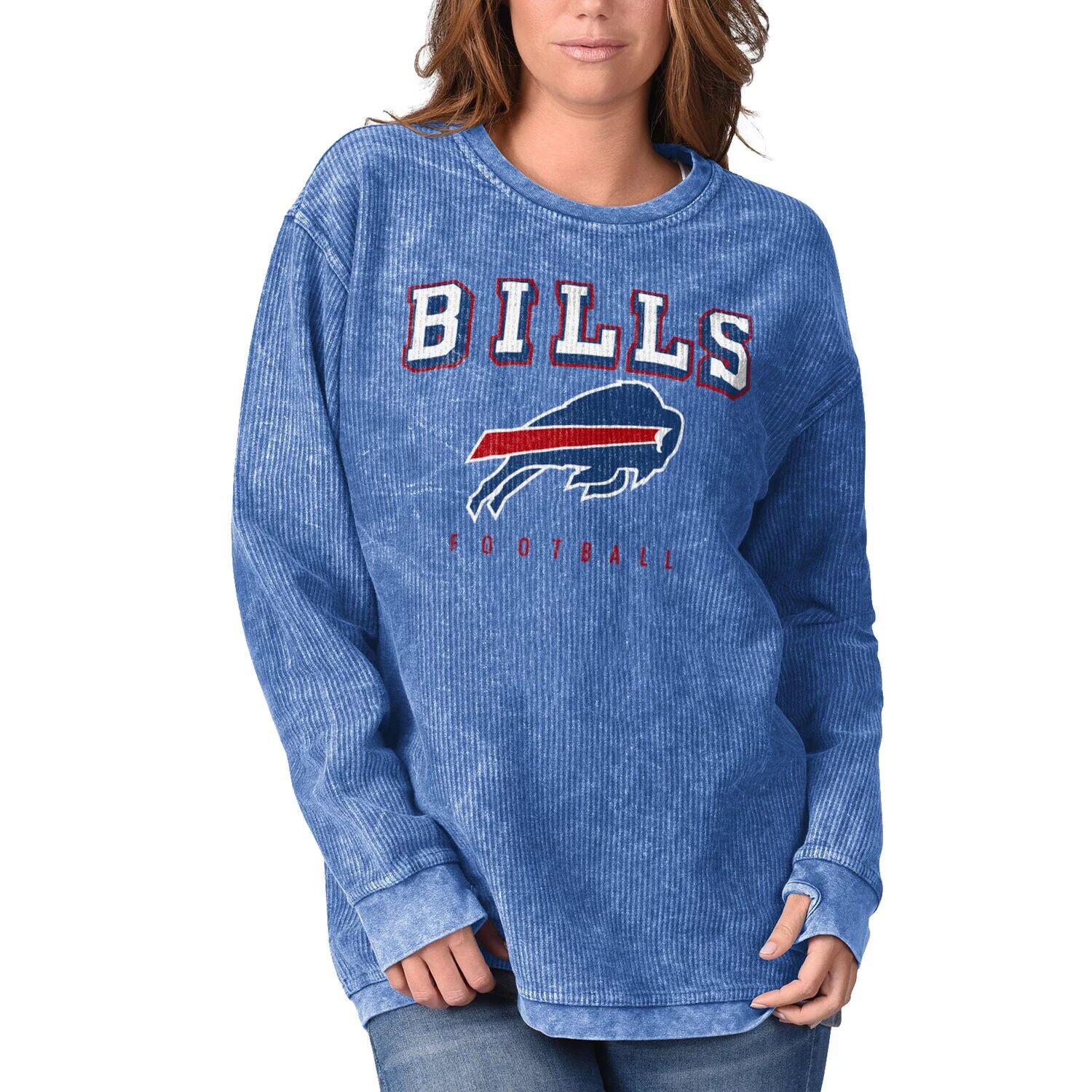 Женский удобный вельветовый пуловер G-III 4Her от Carl Banks Royal Buffalo Bills G-III
Женский удобный вельветовый пуловер G-III 4Her от Carl Banks Royal Buffalo Bills G-III