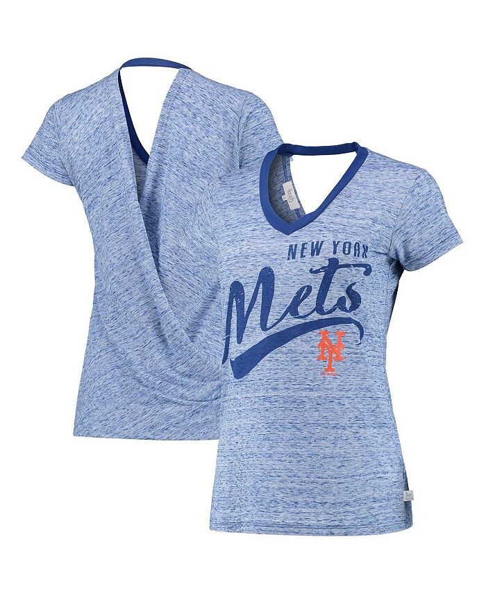 Женская футболка с v-образным вырезом и запахом на спине Royal New York Mets Hail Mary Touch, синий
Женская футболка с v-образным вырезом и запахом на спине Royal New York Mets Hail Mary Touch, синий