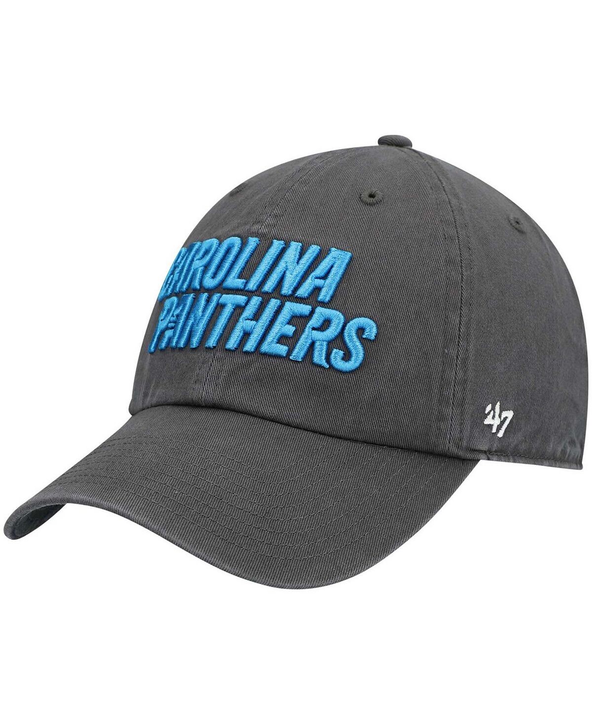 Мужская темно-серая регулируемая шляпа Carolina Panthers Clean Up Script '47 Brand
Мужская темно-серая регулируемая шляпа Carolina Panthers Clean Up Script '47 Brand