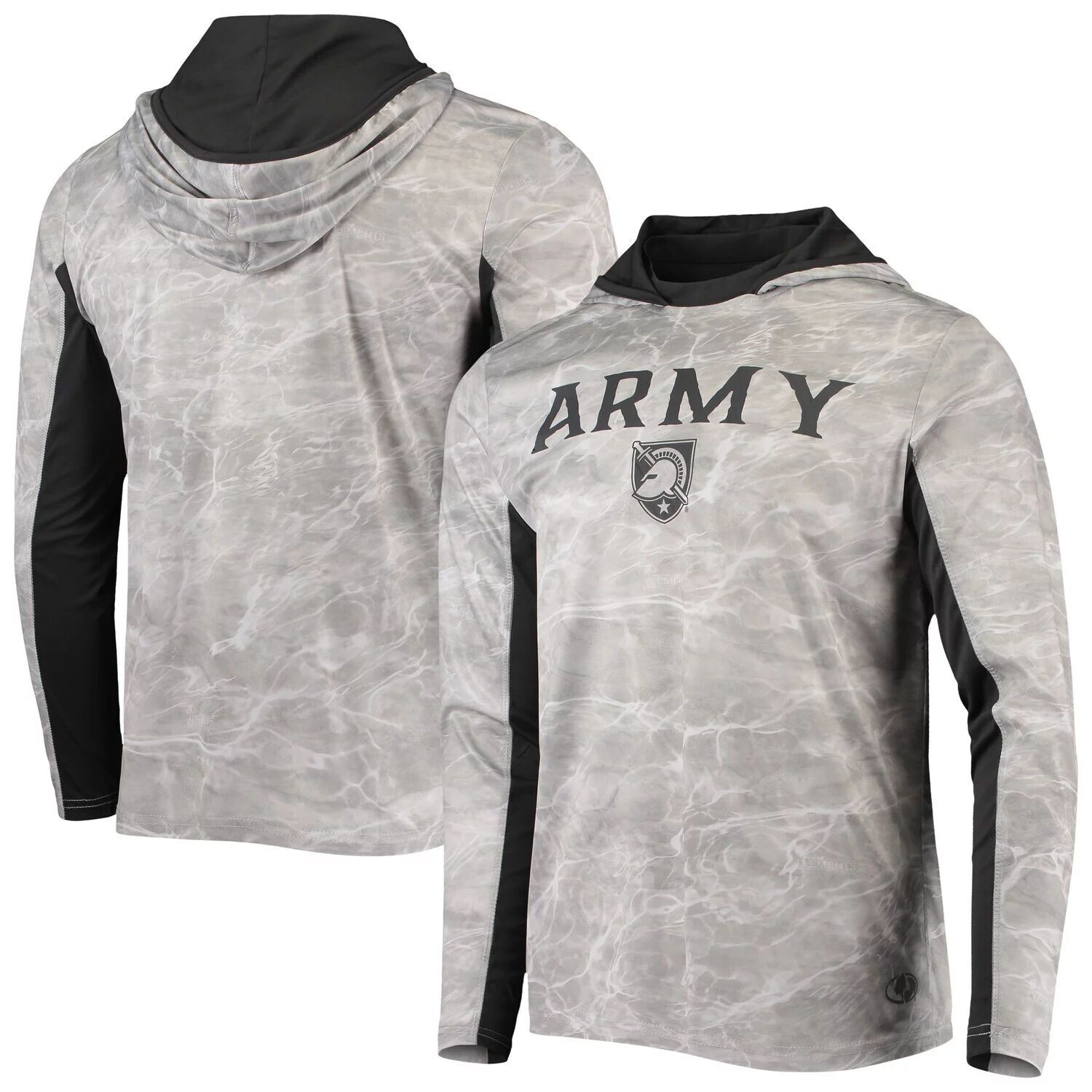 Мужская футболка с капюшоном и длинными рукавами Colosseum White/Earcoal Army Black Knights Mossy Oak
Мужская футболка с капюшоном и длинными рукавами Colosseum White/Earcoal Army Black Knights Mossy Oak