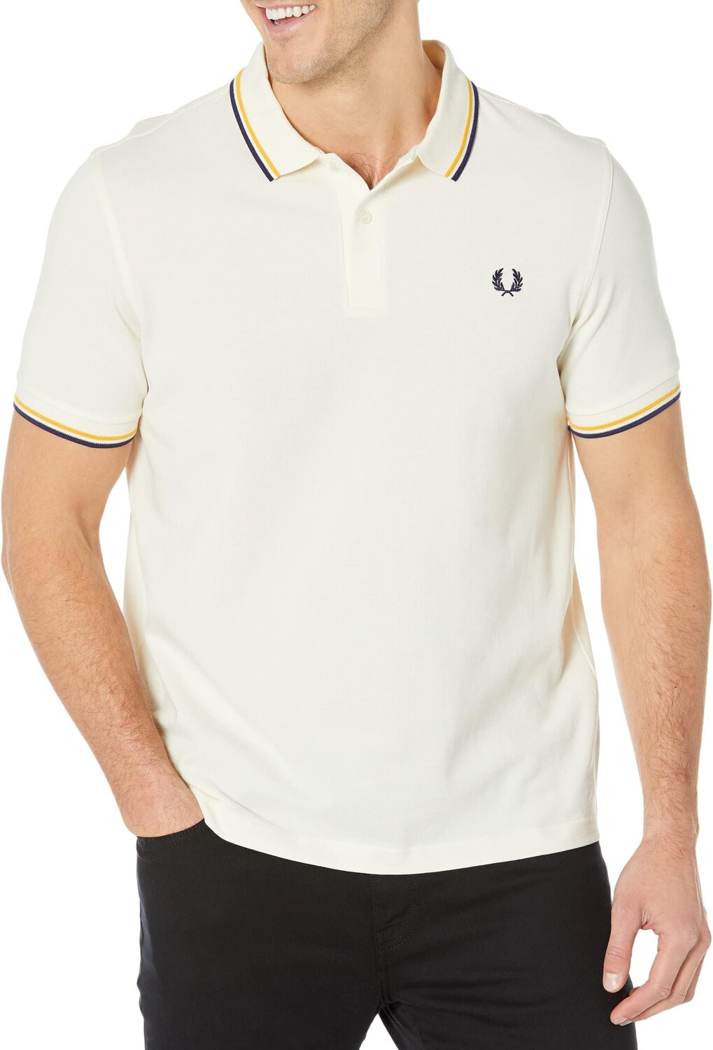 Рубашка-поло Twin Tipped Fred Perry Shirt Fred Perry, цвет Ecru/Golden Hour/French Navy
Рубашка-поло Twin Tipped Fred Perry Shirt Fred Perry, цвет Ecru/Golden Hour/French Navy