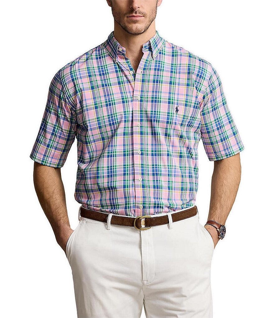Рубашка классического кроя в клетку Polo Ralph Lauren из саржевой ткани с короткими рукавами и короткими рукавами, мультиколор
Рубашка классического кроя в клетку Polo Ralph Lauren из саржевой ткани с короткими рукавами и короткими рукавами, мультиколор