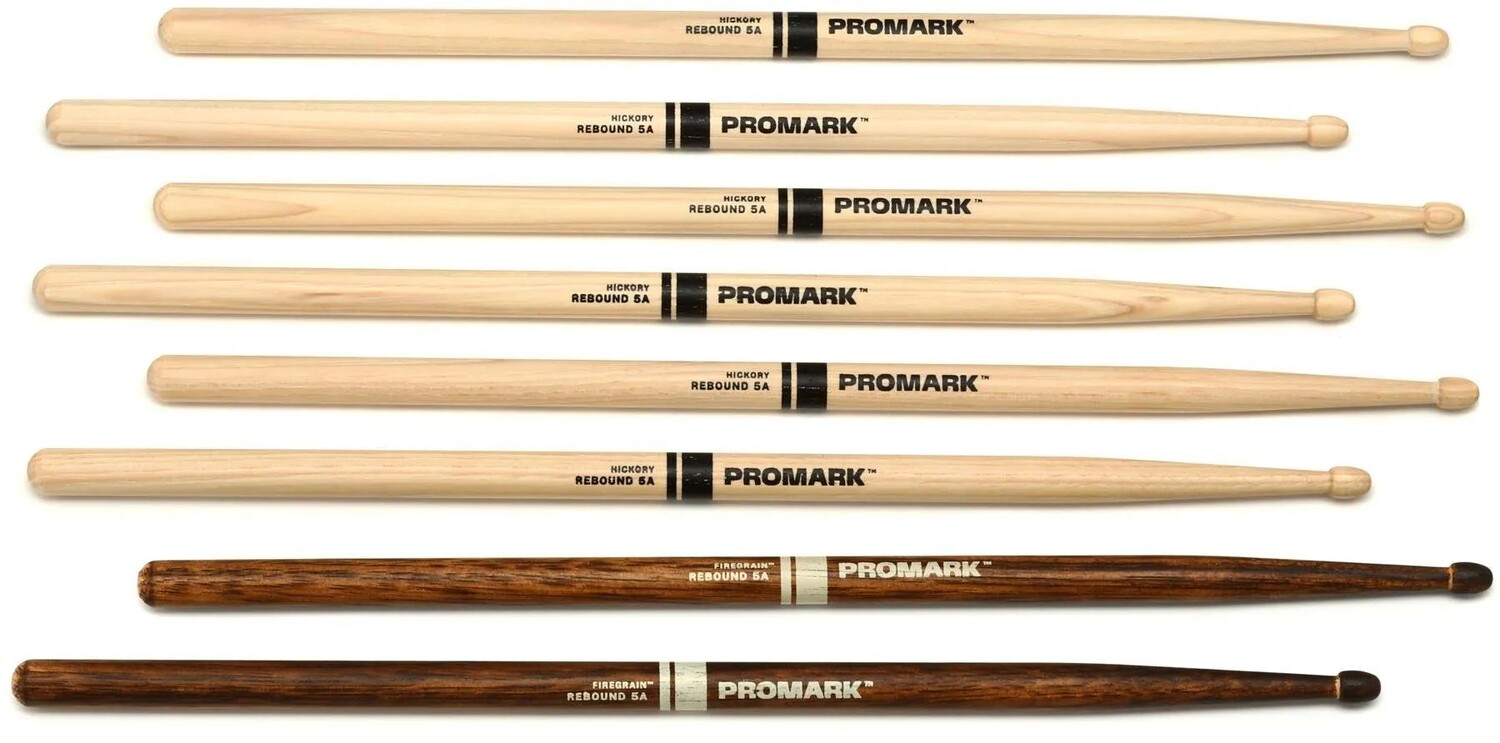 Барабанные палочки Promark Select Balance Rebound Hickory — 0,565 дюйма — наконечник Acorn — упаковка FireGrain Bonus, 4 шт.
Барабанные палочки Promark Select Balance Rebound Hickory — 0,565 дюйма — наконечник Acorn — упаковка FireGrain Bonus, 4 шт.