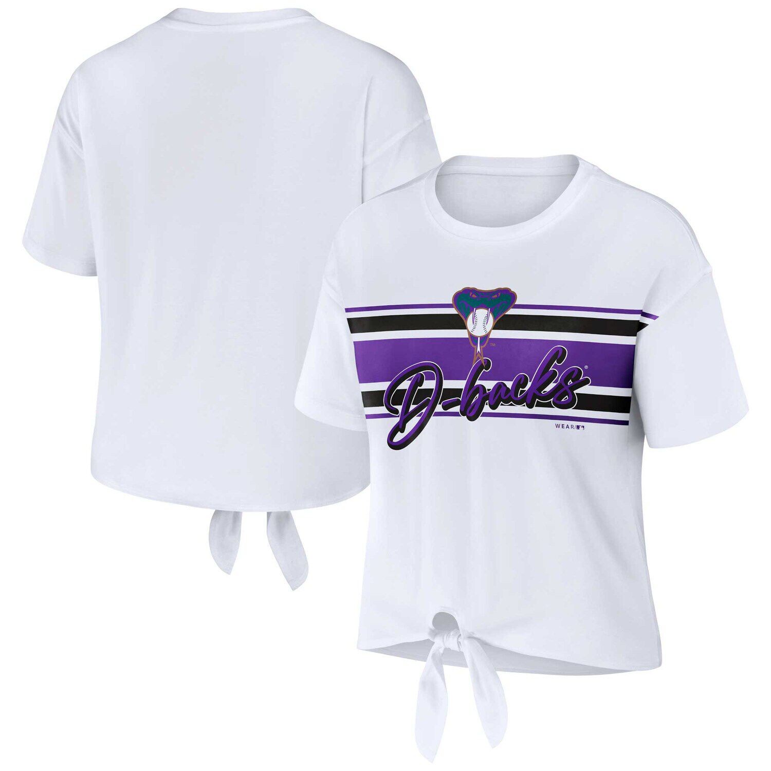 Женская WEAR by Erin Andrews Белая футболка Arizona Diamondbacks с завязкой спереди
Женская WEAR by Erin Andrews Белая футболка Arizona Diamondbacks с завязкой спереди