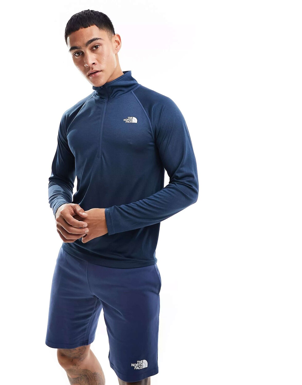 Топ из синего вереска с длинными рукавами и молнией 1/4 The North Face Training Flex II, Синий
Топ из синего вереска с длинными рукавами и молнией 1/4 The North Face Training Flex II, Синий