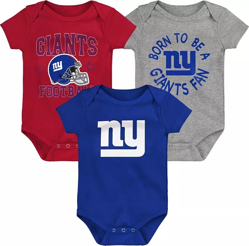 Комплект одежды для новорожденных Nfl Team Apparel Infant New York Giants 'Born 2 Be', комплект из трех боди
Комплект одежды для новорожденных Nfl Team Apparel Infant New York Giants 'Born 2 Be', комплект из трех боди