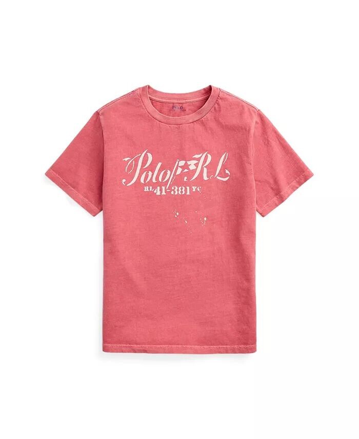 Футболка из хлопкового джерси с рисунком для мальчиков Big Boys Polo Ralph Lauren, красный
Футболка из хлопкового джерси с рисунком для мальчиков Big Boys Polo Ralph Lauren, красный