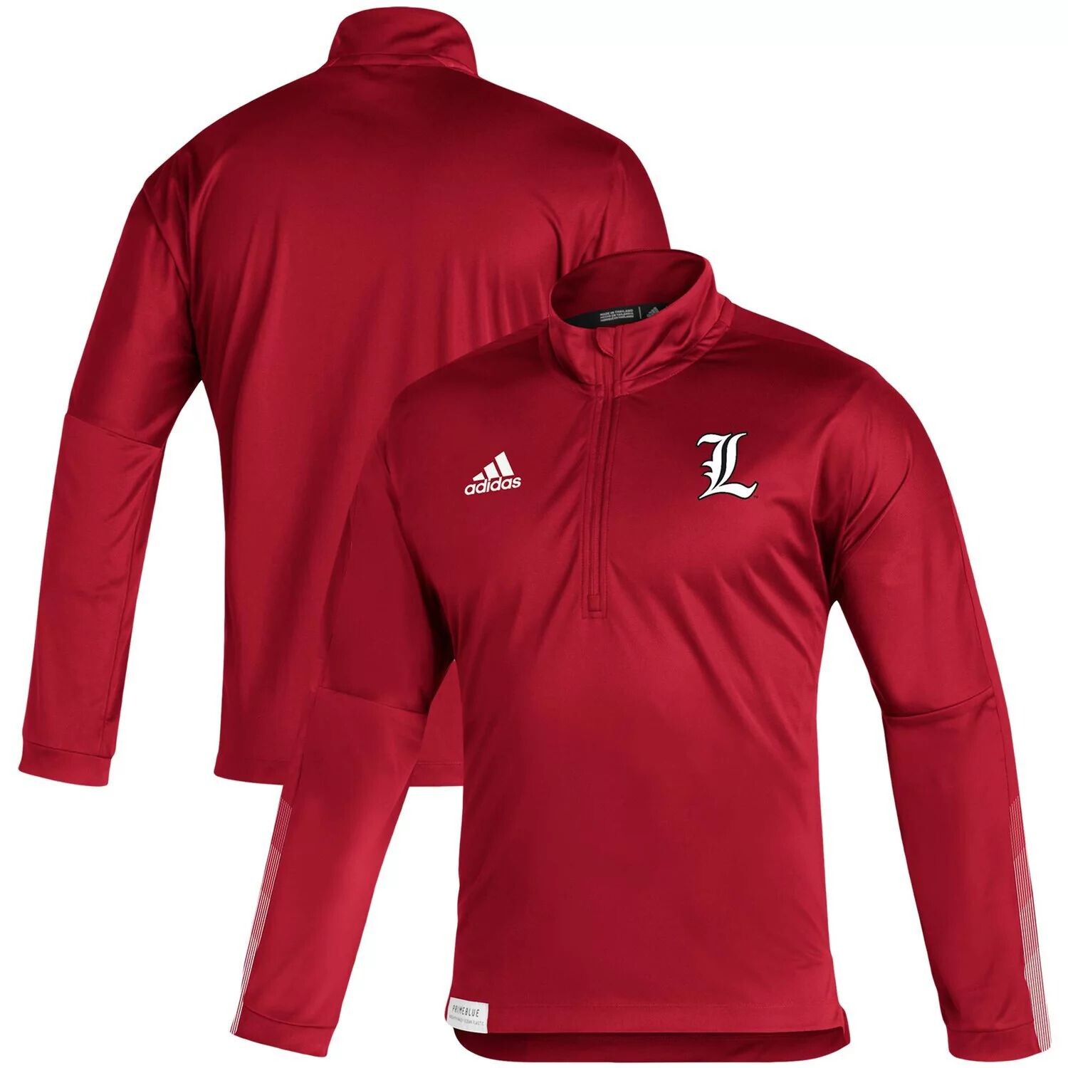 Мужская красная куртка Louisville Cardinals 2021 Sideline Primeblue с молнией на четверть adidas, Красный
Мужская красная куртка Louisville Cardinals 2021 Sideline Primeblue с молнией на четверть adidas, Красный