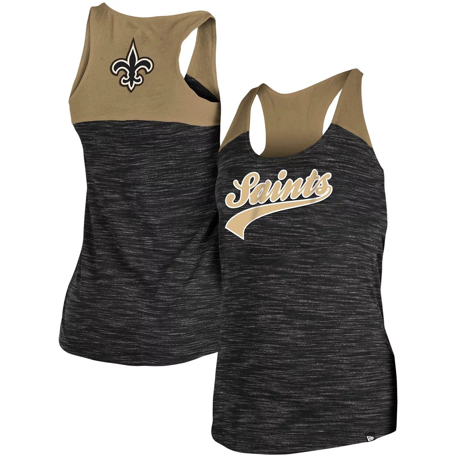 Женская майка New Era золотого/черного цвета New Orleans Saints Space Dye Racerback New Era, Черный
Женская майка New Era золотого/черного цвета New Orleans Saints Space Dye Racerback New Era, Черный