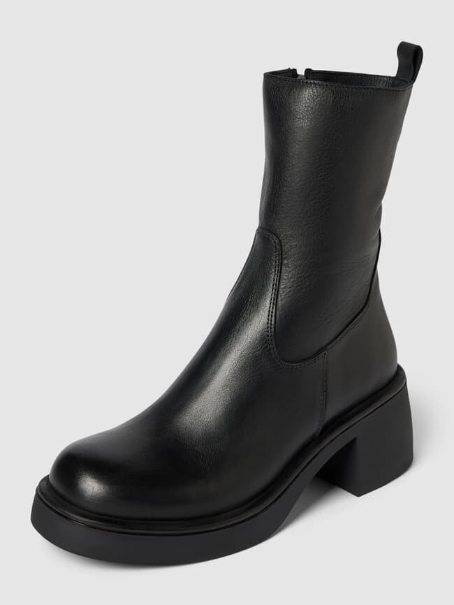 Ботильоны на блочном каблуке INUOVO, черный 
Ботильоны на блочном каблуке INUOVO, черный