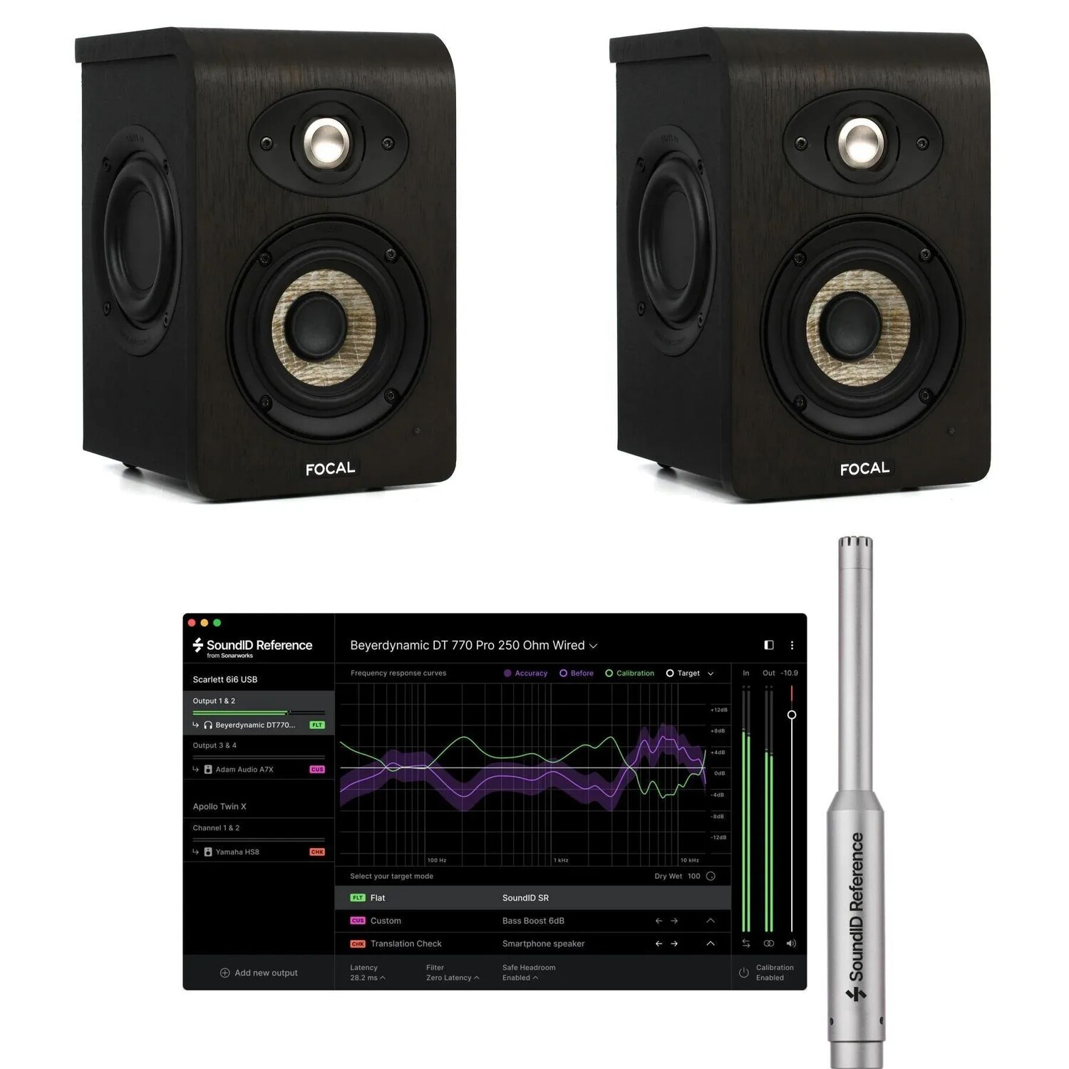 Пара 4-дюймовых активных студийных мониторов Focal Shape 40 и комплект программного обеспечения для калибровки
Пара 4-дюймовых активных студийных мониторов Focal Shape 40 и комплект программного обеспечения для калибровки