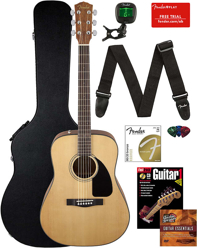 Акустическая гитара Fender CD-60 Dreadnought Acoustic Guitar - Natural w/ Hard Case
Акустическая гитара Fender CD-60 Dreadnought Acoustic Guitar - Natural w/ Hard Case