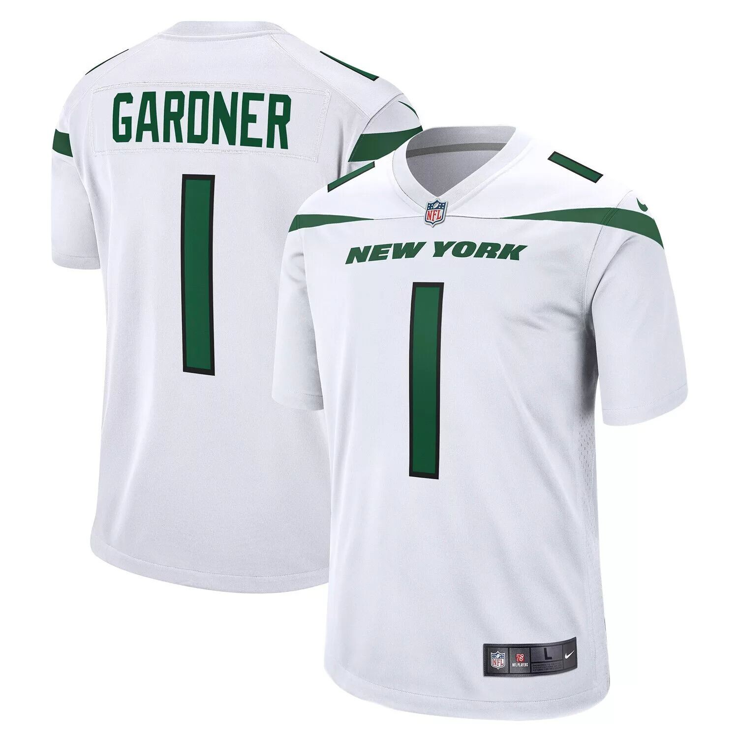 Мужская футболка Ahmad Sauce Gardner White New York Jets драфта НФЛ 2022 года в первом раунде выбора Nike
Мужская футболка Ahmad Sauce Gardner White New York Jets драфта НФЛ 2022 года в первом раунде выбора Nike