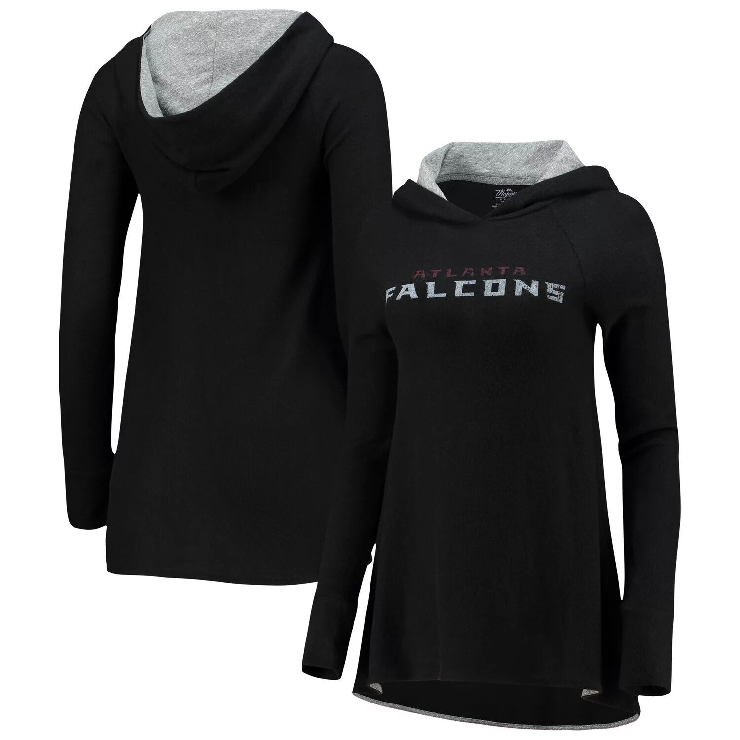 Женский черный пуловер с капюшоном Majestic Threads Atlanta Falcons Hacci с рукавами 3/4 и регланами Majestic
Женский черный пуловер с капюшоном Majestic Threads Atlanta Falcons Hacci с рукавами 3/4 и регланами Majestic