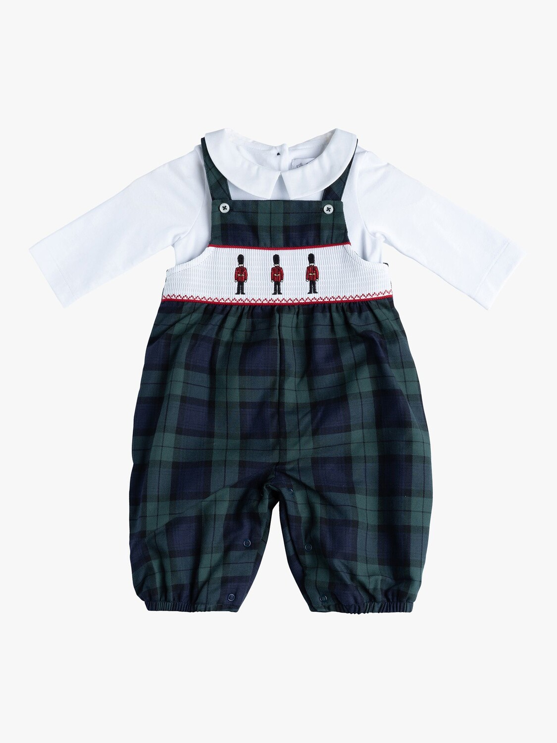 Комбинезон в клетку Baby My First Christmas и боди с воротником из итона Trotters, темно-синий/мульти
Комбинезон в клетку Baby My First Christmas и боди с воротником из итона Trotters, темно-синий/мульти