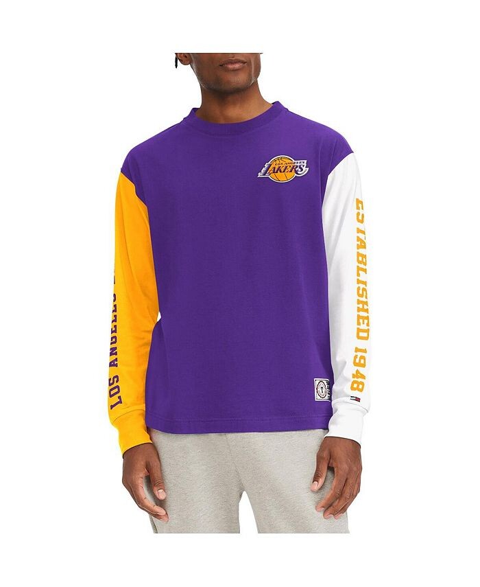 Мужская фиолетовая футболка с длинным рукавом Los Angeles Lakers Richie Color Block Tommy Jeans, фиолетовый
Мужская фиолетовая футболка с длинным рукавом Los Angeles Lakers Richie Color Block Tommy Jeans, фиолетовый