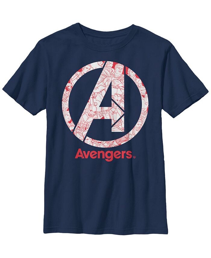 Детская футболка с логотипом Marvel Avengers: Endgame для мальчиков и рисунком в виде линий Fifth Sun, синий
Детская футболка с логотипом Marvel Avengers: Endgame для мальчиков и рисунком в виде линий Fifth Sun, синий